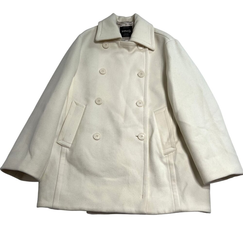 Mango Selection Double Breasted Virgin Wool Coat … - image 1